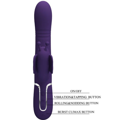 MULTIFUNKTIONS RABBIT-VIBRATOR 4 IN 1 SCHMETTERLING