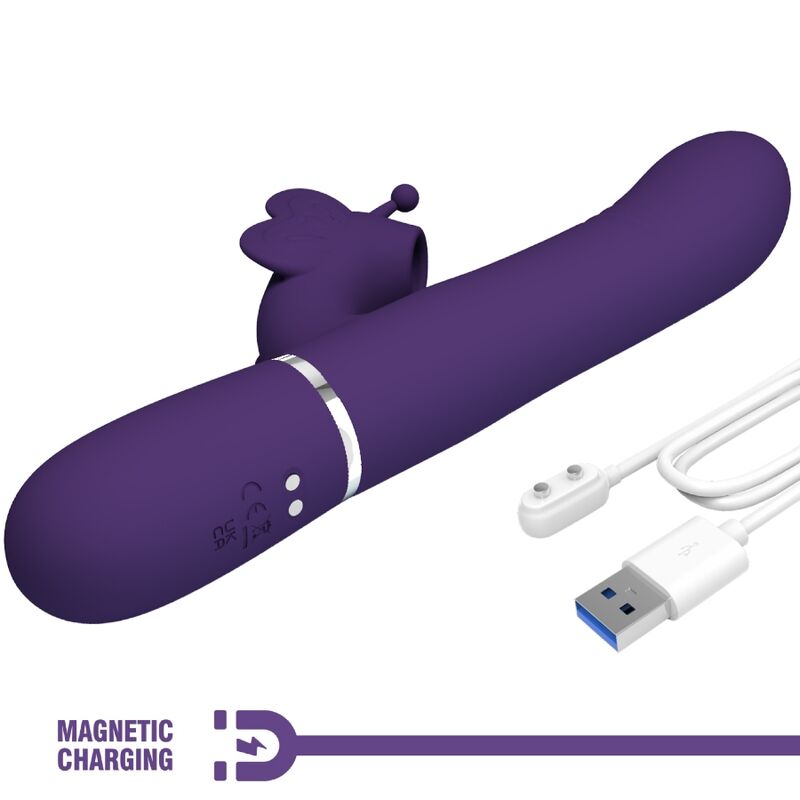 MULTIFUNKTIONS RABBIT-VIBRATOR 4 IN 1 SCHMETTERLING
