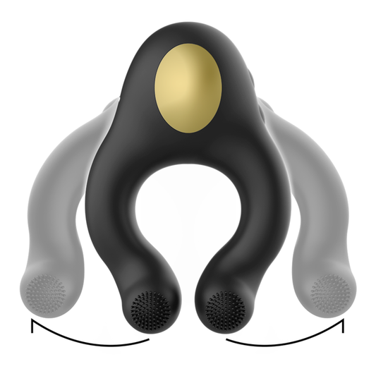 ARMONY - SILIKON-VIBRATORRING 3 MOTOREN SCHWARZ - GOLD