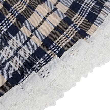 Seductive schoolgirl set: top &amp; plaid skirt