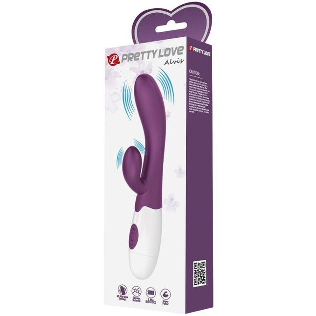 ALVIS RABBIT VIBRATOR &amp; G-SPOT - PURPLE