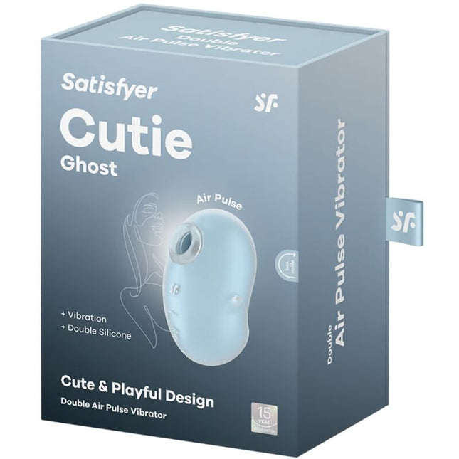 SATISFYER - CUTIE GHOST VIBRADOR DE APLICACIÓN BLANCO