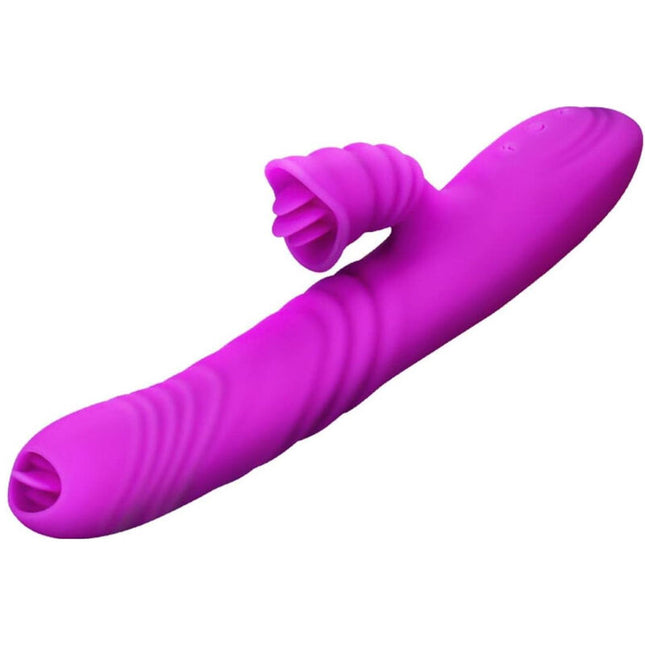 ARMONY - ANGELIA MULTIFUNCTIONAL VIBRATOR DOUBLE TONGUE PURPLE HEAT EFFECT