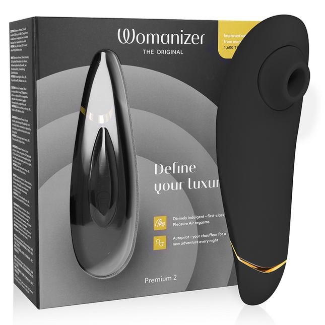 WOMANIZER - ESTIMULADOR DE CLÍTORIS PREMIUM 2 NEGRO