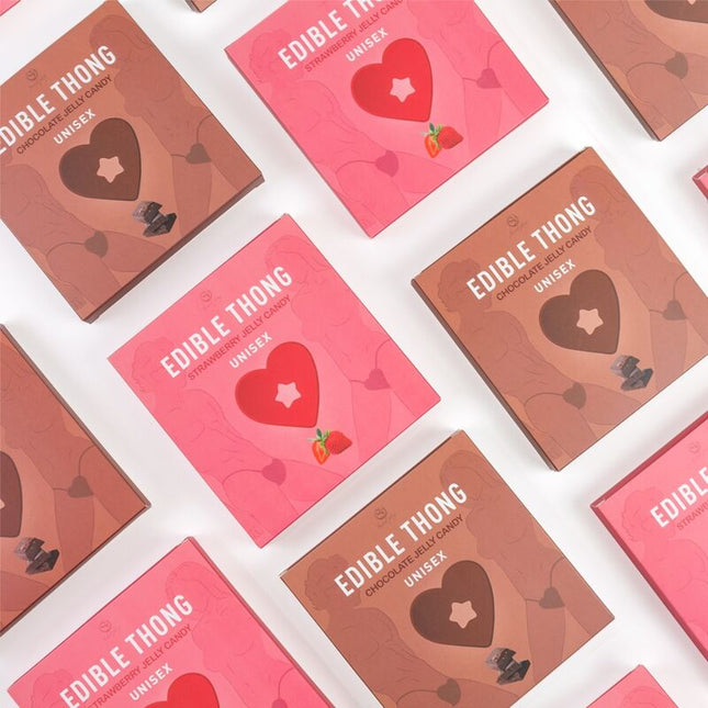 SECRET PLAY - CHOCOLATE GUMMY BREAST THONG