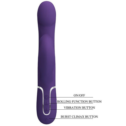 ZALIN RABBIT VIBRATOR 4 IN 1 LILA