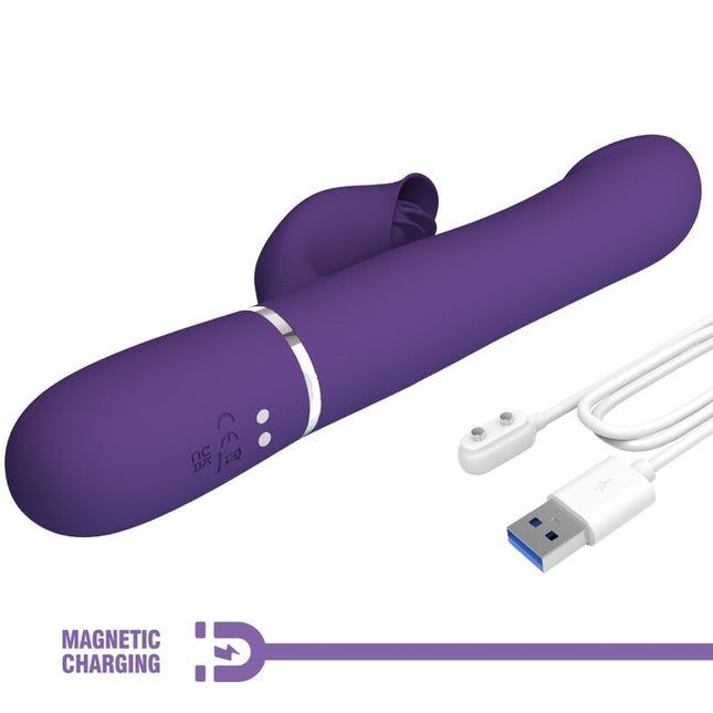 ZALIN RABBIT VIBRATOR 4 IN 1 PURPLE