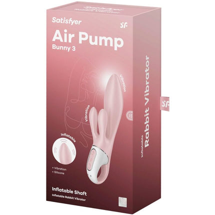SATISFYER - AIR PUMP BUNNY 3 AUFBLASBARER KANINCHENVIBRATOR ROSA