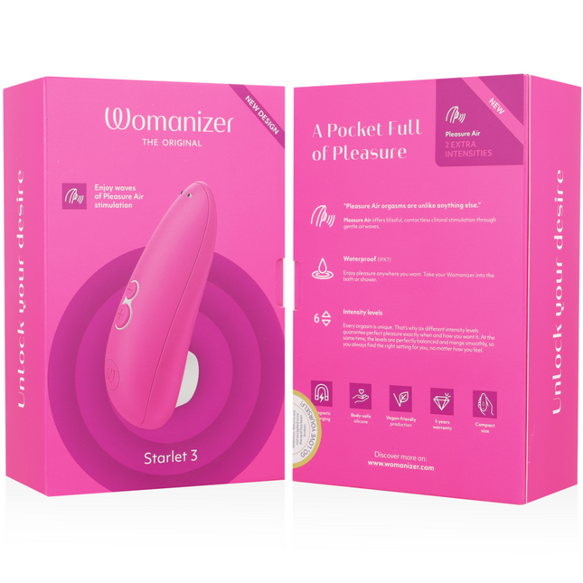 WOMANIZER - STARLET 3 ESTIMULADOR DE CLÍTORIS ROSA