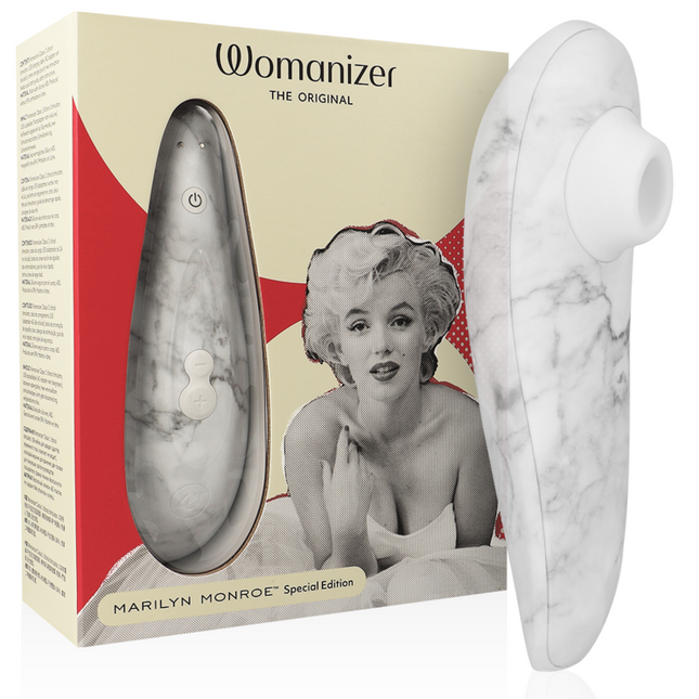 WOMANIZER - ESTIMULADOR DE CLÍTORIS MARILYN MONROE CLASSIC 2, MÁRMOL BLANCO
