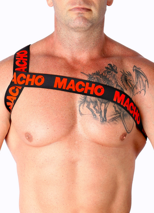 MACHO - RÖMISCHES HARNESS WEISS S/M