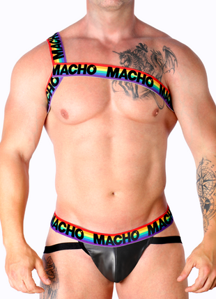 MACHO - RÖMISCHES HARNESS WEISS S/M