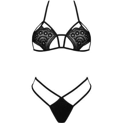 LIVCO CORSETTI FASHION - JIMENA LC 20216 Bra + String Black One Size