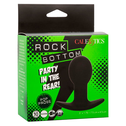 CALEXOTICS - ROCK BOTTOM ANAL PLUG 10 VIBRATIONEN SILIKON SCHWARZ
