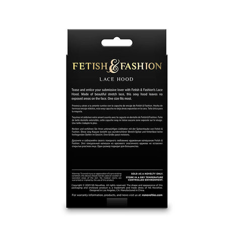 NS NOVELTIES - FETISH &amp; FASHION LACE MASK WHITE