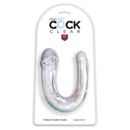 KING COCK - DOUBLE TROUBLE DOPPELDILDO - 33 CM