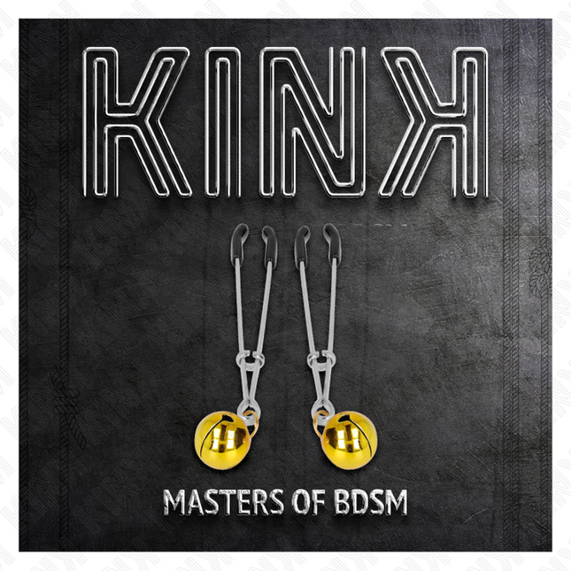 KINK - PINZAS PARA PEZONES DE CAMPANA FINAS DORADAS DE 7 CM
