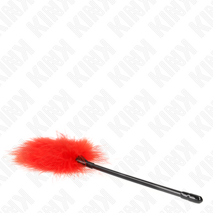 KINK - PLUMAS DE COSQUILLEO ROJAS PARA EL SET DE BONDAGE 27 CM