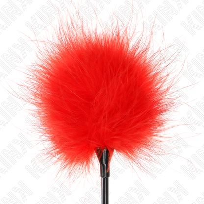KINK - PLUMAS DE COSQUILLEO ROJAS PARA EL SET DE BONDAGE 27 CM