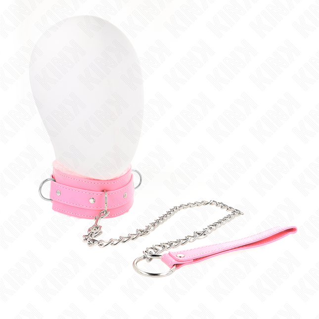 KINK - COLLAR CON CORREA 65 CM CON RESTRICCIONES ROSA 36-42 CM X 5,5 CM