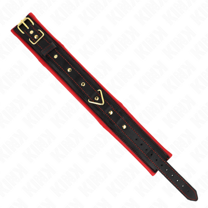KINK - COLLAR WITH LEASH MADE OF SIMPLE FABRIC, ADJUSTABLE 33-48 CM X 5.7 CM