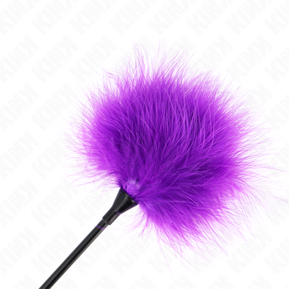 KINK - PURPLE TICKLE FEATHERS FOR THE BONDAGE KIT 27 CM