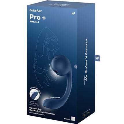 SATISFYER - PRO+ WAVE 4 G-SPOT & AIR PULSE STIMULATOR KOSTENLOSE APP DUNKELBLAU