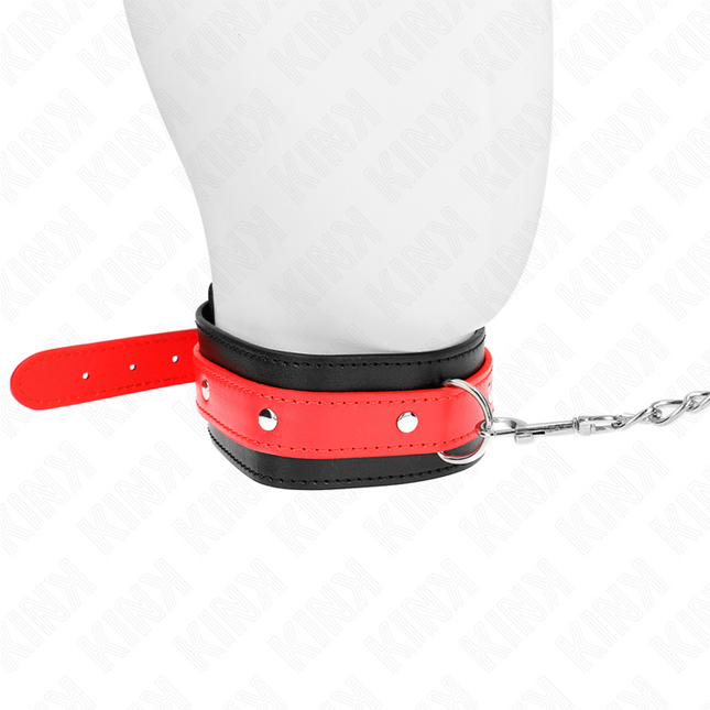 KINK - NECKLACE WITH RED RIBBON 65 CM ADJUSTABLE 36-43 CM X 5 CM