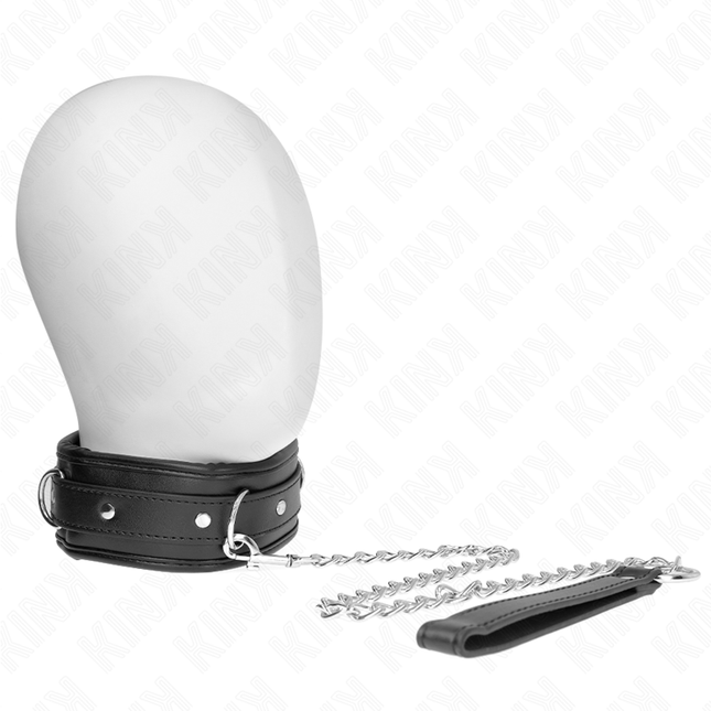 KINK - COLLAR CON CORREA DE CUERO SINTÉTICO ESPONJOSO MODELO 3 AJUSTABLE 37-54 CM X 3 CM