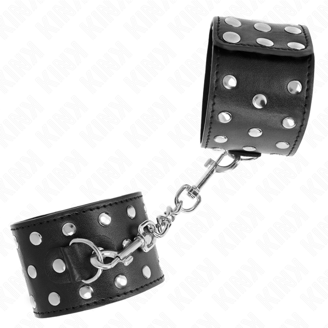 KINK - PUNK WRIST CUFFS ADJUSTABLE 19-24 CM X 5.5 CM