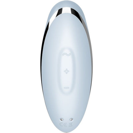 SATISFYER - TAP & CLIMAX 2 VIBRATOR & STIMULATOR BLAU