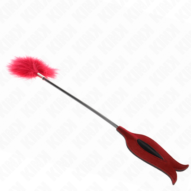 KINK - PLUMAS PARA HACER COSQUILLEAS CON PALA EN FORMA DE ROSA 8 CM
