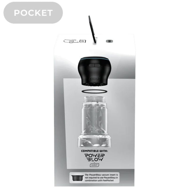 KIIROO - FEEL POCKET STROKER KRISTALL VON KIIROO TRANSPARENT