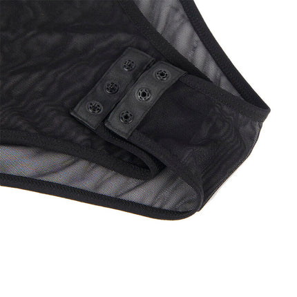 SUBBLIME - 954055 SEXY SPITZEN-BODY SCHWARZ S/M