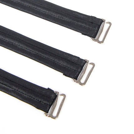 SUBBLIME - 954406 LEATHER BONDAGE DRESS, BLACK, S/M