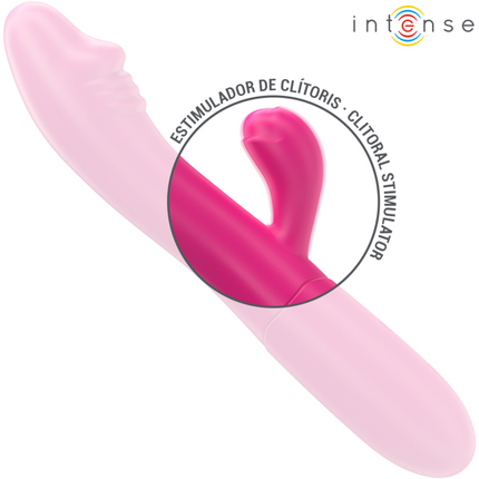 INTENSE - IVY FLEXIBLER VIBRATOR 10 VIBRATIONEN MIT STIMULIERENDER ZUNGE ROSA