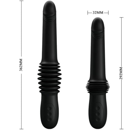 PRETTY LOVE - PAZUZU VIBRATOR 3 STOSSMODI SCHWARZ