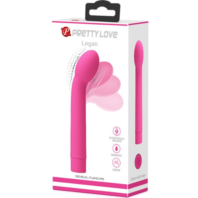 PRETTY LOVE - LOGAN G-SPOT VIBRATOR 10 VIBRATIONEN ROSA