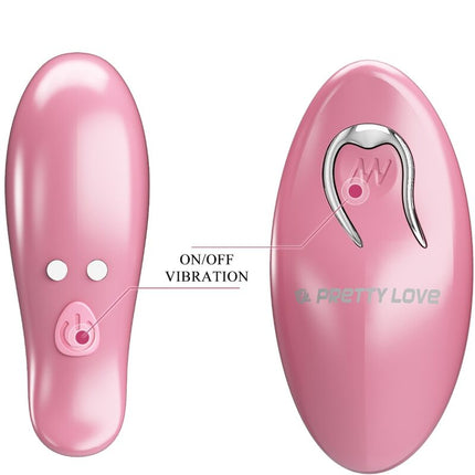 PRETTY LOVE - CAILEY NIPPELKLEMMEN 10 VIBRATIONEN FERNBEDIENUNG ROSA