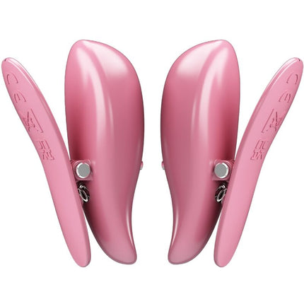 PRETTY LOVE - CAILEY NIPPELKLEMMEN 10 VIBRATIONEN FERNBEDIENUNG ROSA