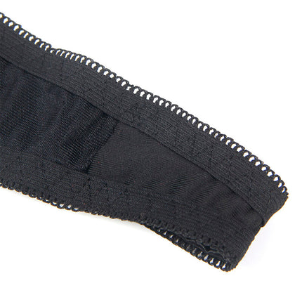 SUBBLIME - 955205 BH-SET MIT VERSTELLBARER SCHWARZER SCHLEIFE L/XL