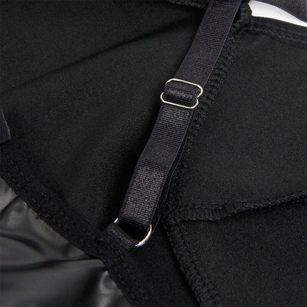 SUBBLIME - 955380 KLEID MIT SCHWARZEN LEDERTRÄGERN L/XL