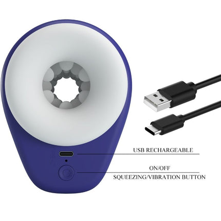 PRETTY LOVE - DJ LADY MÄNNLICHER MASTURBATOR MIT VIBRATION 5 EINSTELLUNGEN LILA