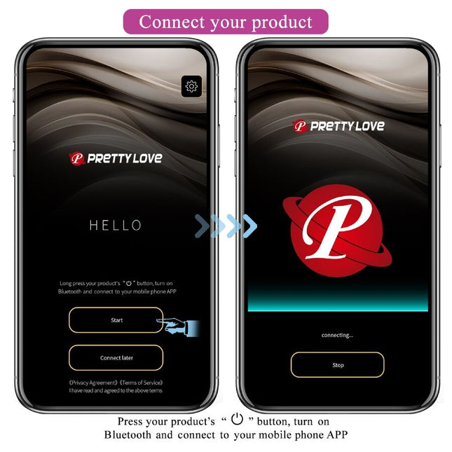 PRETTY LOVE - LEVIATHAN APP-GESTEUERTER VIBRATOR LILA