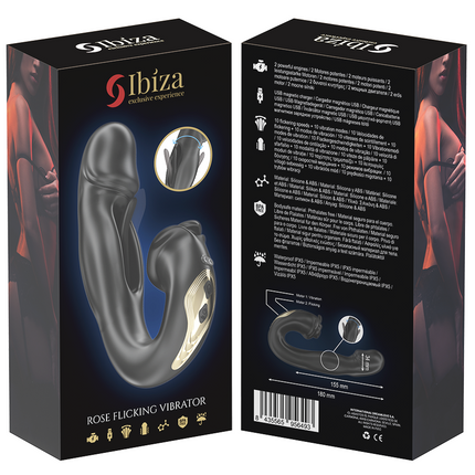 IBIZA - ROSE VIBRATOR SCHNAPPEFFEKT UND KLITORIS-STIMULATOR