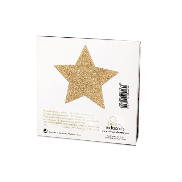 BIJOUX - INDISCRETS FLASH GOLDEN STAR NIPPLE COVER
