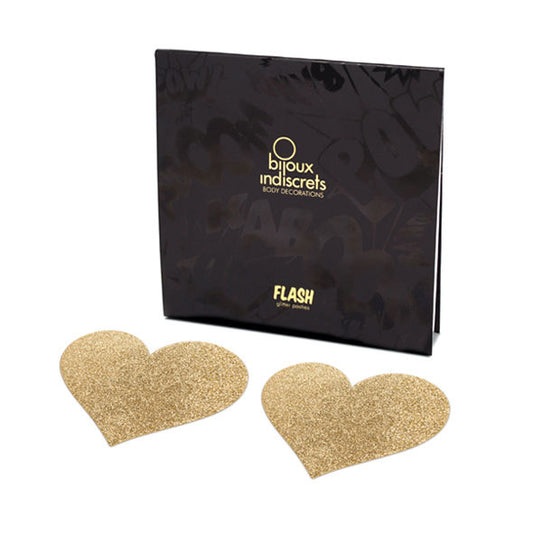 BIJOUX - INDISCRETS FLASH GOLDEN HEART NIPPELCOVER