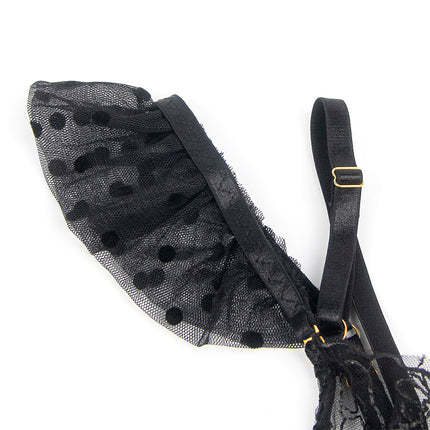 SUBBLIME - SPITZEN-BH UND STRUMPFBAND-SET