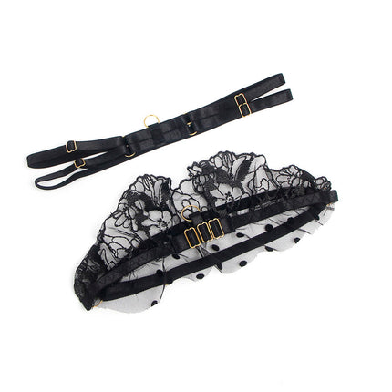 SUBBLIME - SPITZEN-BH UND STRUMPFBAND-SET