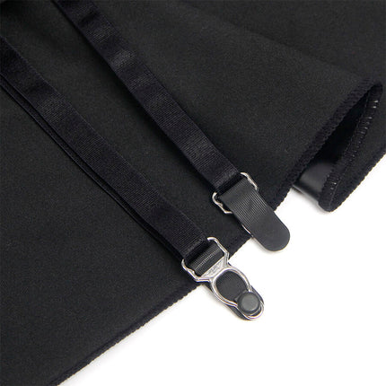 SUBBLIME - LEDERKLEID MIT SPITZENREISSVERSCHLUSS  - SCHWARZ